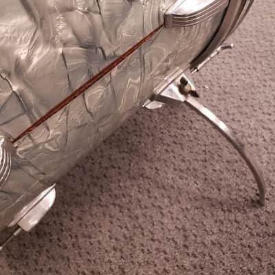 Ludwig Blue Olive Badge Sky Blue Pearl 4 Piece Shell Kit image 8