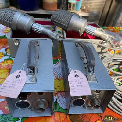MINT Neumann M49 Stereo pair (consecutive serials) plus all extra's DREAM-PAIR! image 2
