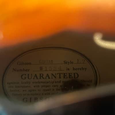 Vintage Gibson L7 First Year 1932 Archtop Sunburst L5 OHSC RARE image 17
