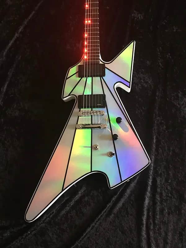 *PRE-ORDER BUILD* Limited Time Offer Black Diamond Custom Shop USA KISS Tribute Holoflash Guitar to Kiss Heavens on Fire Hand crafted in AMERICA image 1