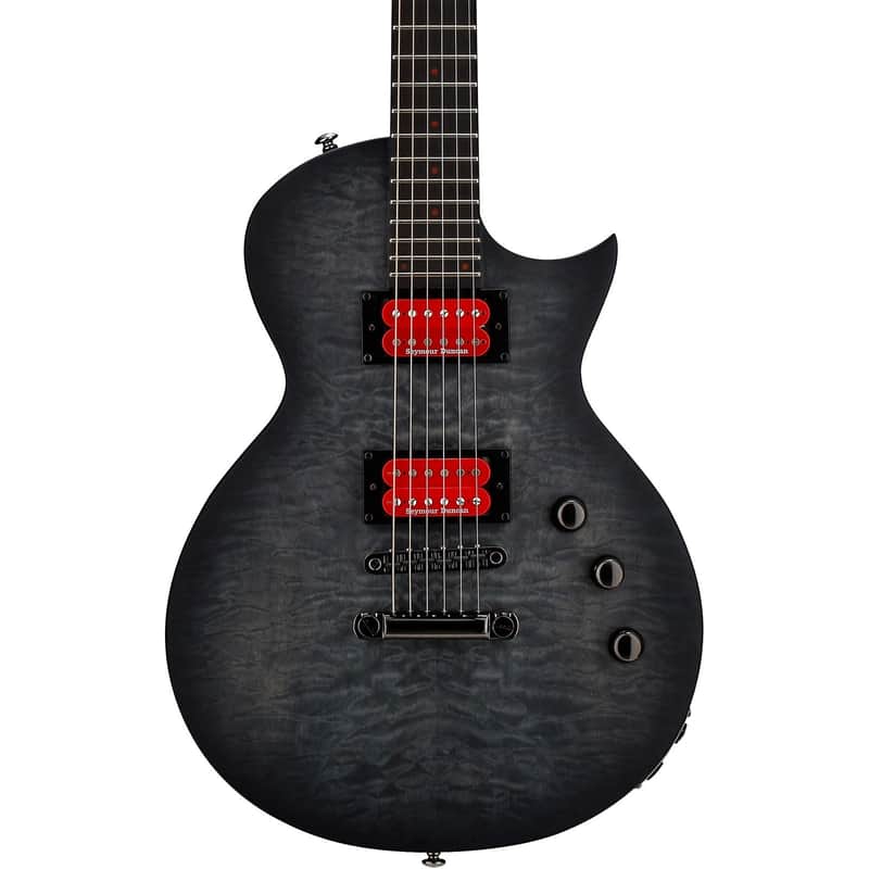 LTD BB-600 Ben Burnley Signature Baritone Guitar - ST Black Satin SB image 1