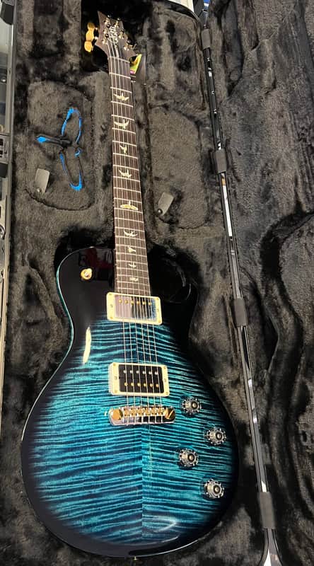 PRS Mark Tremonti Signature 10-Top Electric Guitar with Tremolo, Cobalt Smokeburst/Charcoal with Hardshell Case image 1