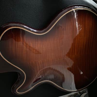 (On hold) Mario Beauregard MB Archtop hand carved Hollow body thinline with Lollar Imperial Humbucker Sakashta image 11