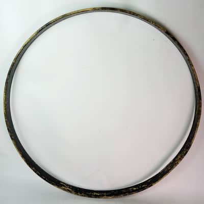 Ludwig 28" Bass Drum Wood Hoop/Rim Vintage 50s-60s No Inlay / Black Paint USA image 2
