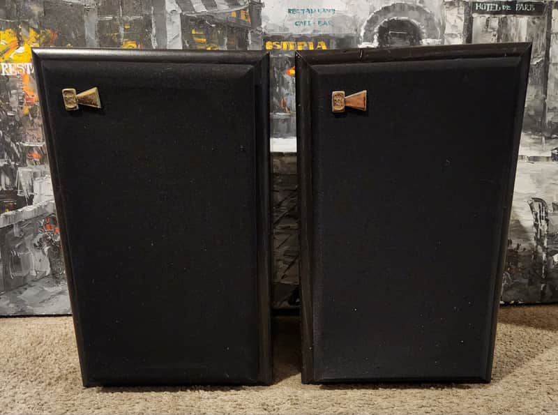 Rogers sound lab Vintage Roger Sound Labs (RSL) model VS-6 2 way bookshelf speakers. 80s  - Black wood image 1