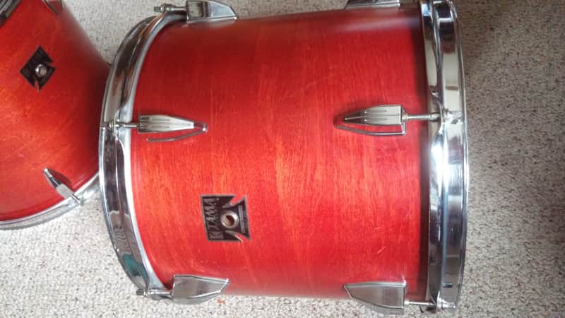 VINTAGE Tama Royalstar 12 x 11  Rack Tom 70s 80s RED MAHOGANY JAPAN Projects Popcorn Snare Shallow or Concert TOM image 1