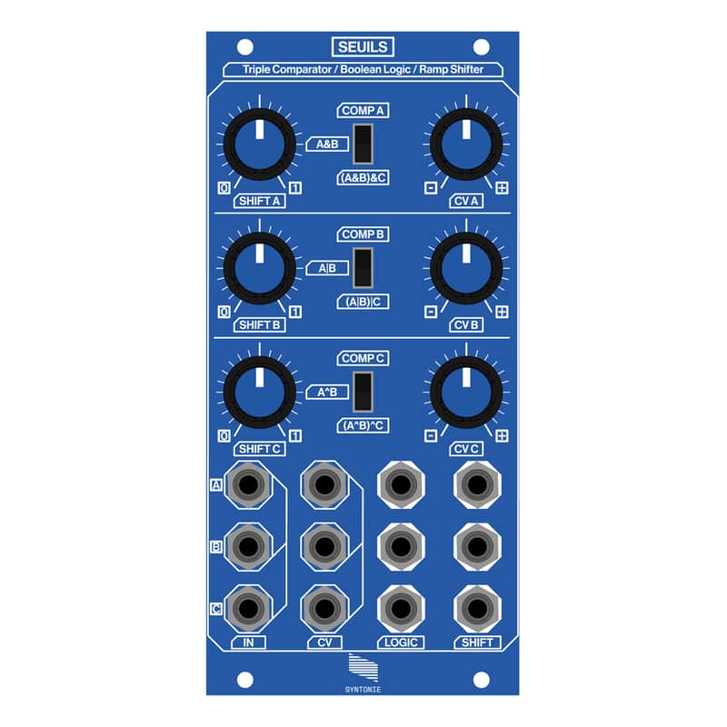 Syntonie Seuils - Triple Comparator / Boolean Logic / Ramp Shifter Eurorack Video Module image 1