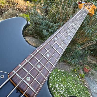 1978 Fender Musicmaster Bass - Black - Light Weight - OHSC image 12