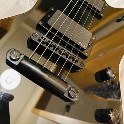 Harley Benton Explorer EX-84 Modern with EMG pickups and Grover locking tuners - Black - Brand new image 2