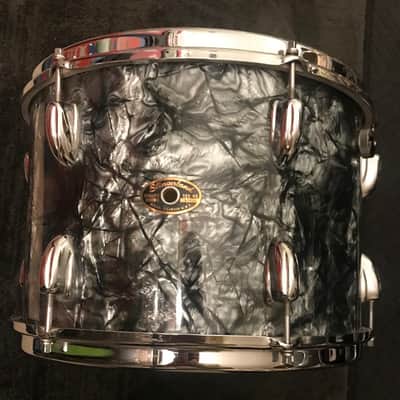 Slingerland 13 inch rack tom 3ply with re-rings 60s - black diamond pearl image 2