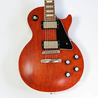 Gibson Les Paul Traditional Pro V Satin Mahogany Top 2020 - Satin Wine Red image 3