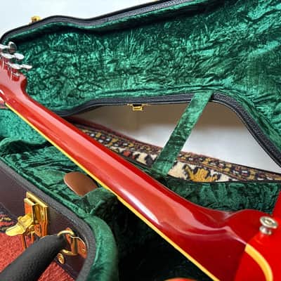 1982 Tokai ES100R Vintage Semi-Hollow ES Guitar Watermelon Long Guard, Japan image 9