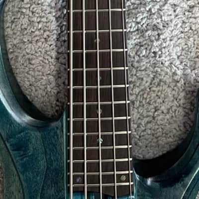 Mint Ibanez BTB945 COL 5-String Electric Bass Guitar, Cosmic Blue Low Gloss FInish image 8