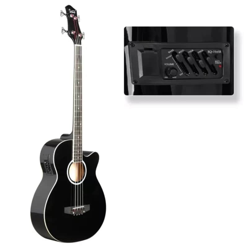 GIB 4-String Electric Bass Guitar – Full Size, Right-Handed, Sunset Finish w/ Gig Bag & Accessories image 1