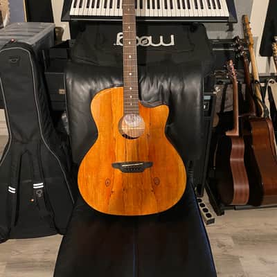 Luna Gypsy Spalt Grand Acoustic Guitar w/ Case image 9