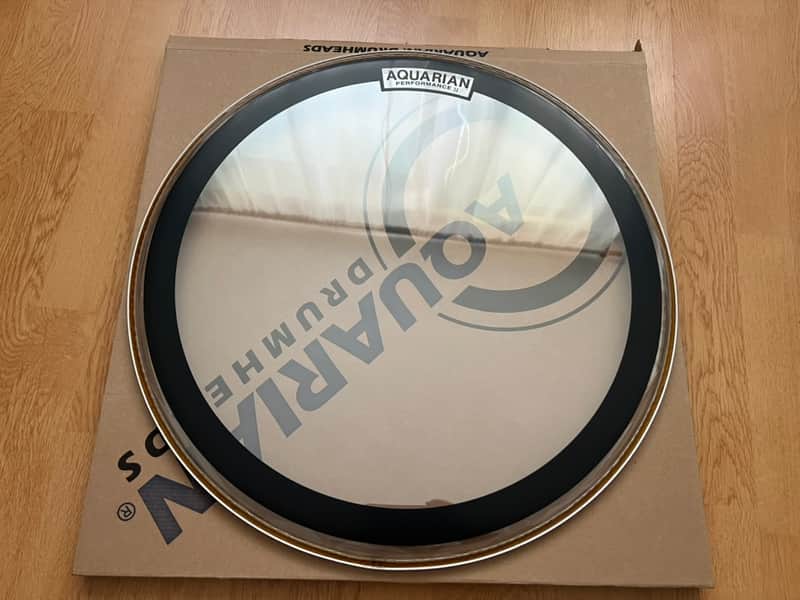 Aquarian PF22-U 22" Performance II Clear Bass Drum Head image 1