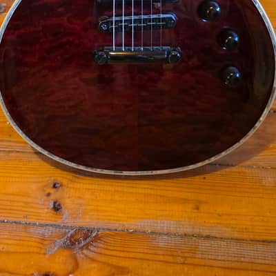 ESP LTD EC-1000 Deluxe – Made in Korea – EMG Pickups – Wine Red – c.2007 image 2