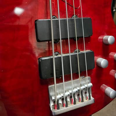 Davidson 5 string Active Electric Bass Red image 4