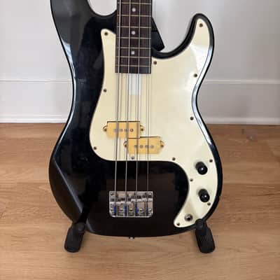 Lotus P Bass Circa 1980s - Black with White Pickguard image 2