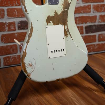 Fender Custom Shop 30th Anniversary 1960 Stratocaster Heavy Relic #56 Summer Event Limited Edition Super Faded Aged Sonic Blue 2017 w/OHSC image 11