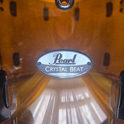 Pearl CRB525FP/C732 Crystal Beat 10 / 12 / 14 / 16 / 22" 5pc Shell Pack 2014 - 2020 - Tangerine Glass image 4