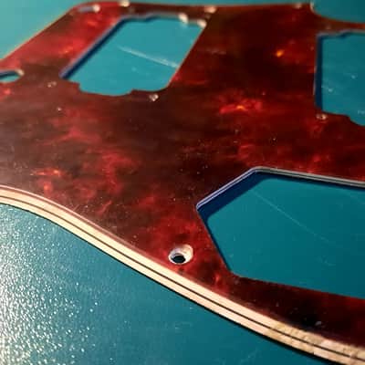 Spitfire Jaguar Pickguard (Custom Humbucker Spec, MiJ Fit) Celluloid Tortoise image 2