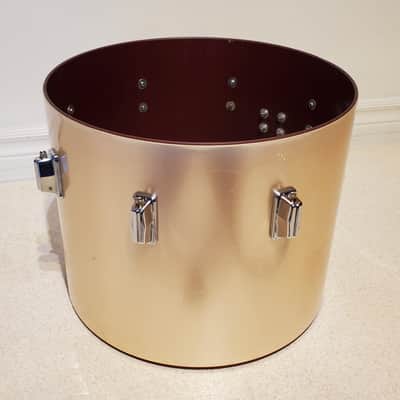 VTG 1970 PEARL 15"x12" Gold Satin "Phenolic" Power Tom Drum  - Gorgeous Clean A+ image 7