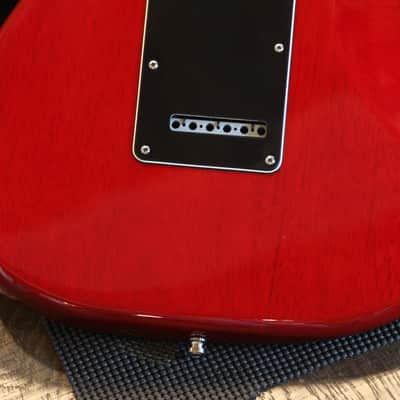 2005 Fender American Deluxe HSS w/ Rosewood FB Stratocaster Electric Guitar Red w/ Black HS + OHSC image 15