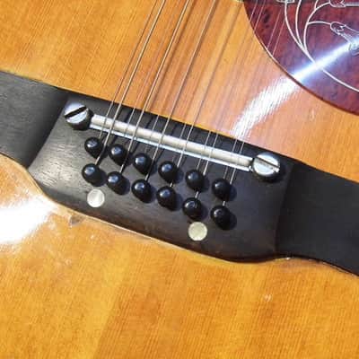 vintage CIMAR 370 12 string dreadnought Guitar pre Ibanez lawsuit miJ Japan 1970 image 20