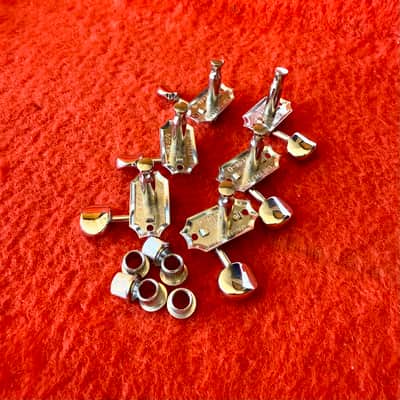 Kluson Double line oval button tuners 1960’s - Chrome Gibson epiphone Rickenbacker original vintage USA image 2