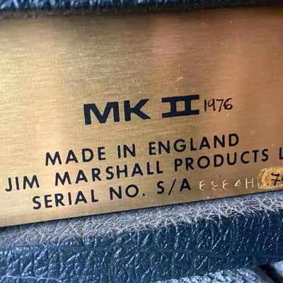 Marshall JMP 1987 2-Channel 50-Watt Guitar Amp Head 1967 - 1975 - Black image 6