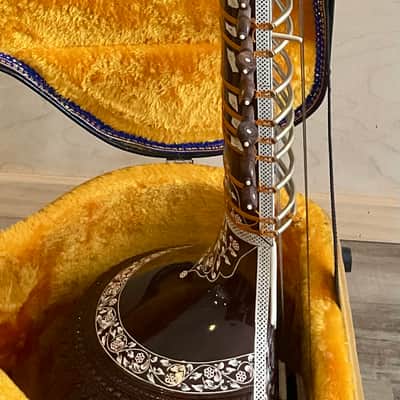 Shahidali-Miraj Professional Handmade Sitar w/ Hardshell Case image 6