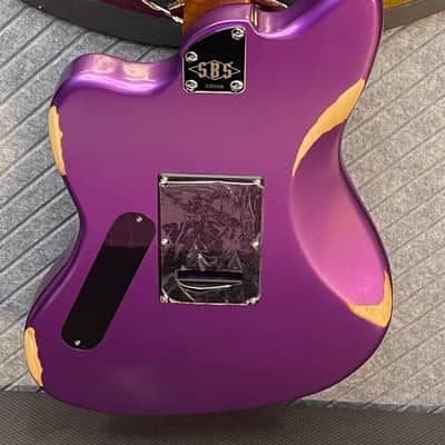 SBS Steve Brown Sound Guitars VS200 Includes Our FretWerx In USA Fret Dress and Setup! Purple Metallic image 14