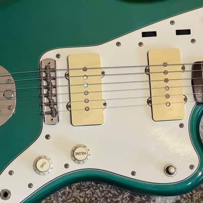 Clean! 2000 Fender Japan JM66-80 Jazzmaster Reissue MIJ CIJ Ocean Turquoise Metallic OTM w/Matching Headstock Tokai/Dyna Factory Era image 5