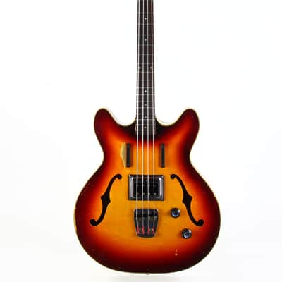 1965 Guild Starfire Bass Sunburst Hagstrom Bi-Sonic Pickup, Sounds Great! image 4