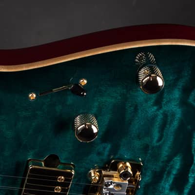 Suhr Standard Carve Top Pau Ferro Neck - Trans Teal Burst image 14