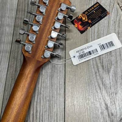 Ibanez AEG5012DVH 12 String Acoustic Electric Guitar - Dark Violin Burst, aeg-5012-DVH image 5