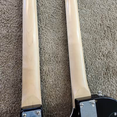 Immagine Used 2019 Gretsch G5566 Jet Double Neck (One Standard Neck, One Baritone Neck) - Silver Sparkle - 12