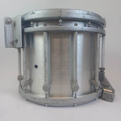 Yamaha 12x14"SFZ Brushed Chrome Marching Snare Drum Japan Die-Cast Rims 9214U image 3