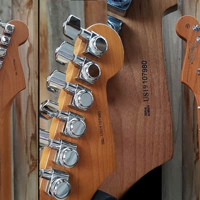 Fender Mod Shop Stratocaster - Crimson Red Transparent over Mahogany - LEFTY image 6