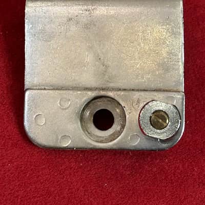 Luthier’s Lot of Nine Teisco/Unknown USA & Japanese Sized Guitar Backplates & Bridge Parts - Chrome/Steel image 11