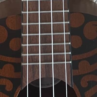 Luna UKE TRIBAL Tenor Size Mahogany Acoustic Ukulele - Satin Natural image 7