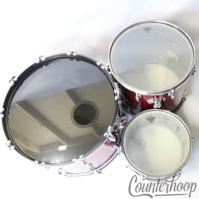 *Rogers 22,13,16" Red Sparkle Cleveland Holiday Drum Set Vintage 60s Dayton Kit* image 11