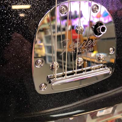 Fender Limited Edition Gold Foil Pickup Jazzmaster, Black Sparkle with Gig Bag image 6