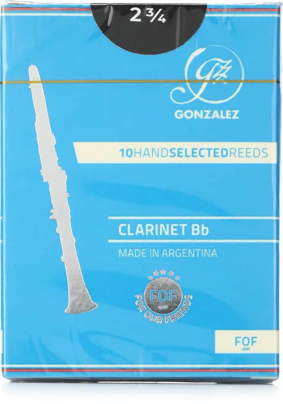 Gonzalez Reeds FOF Reeds for Bb Clarinet - 2.75 (10-pack) (3-pack) Bundle image 1