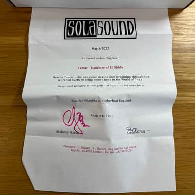 Sola Sound Tonebender MK1.75 Hybrid "Tamar" 2022 - Grey and Red image 4