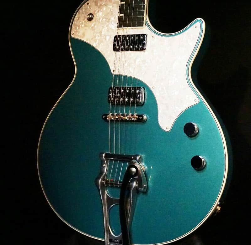 TV Jones Spectra Sonic Supreme Metallic Teal Guitar W/Hardshell Case image 1