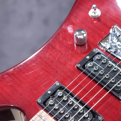 Jackson Kelly KE3 Pro Series Transparent Red Flame Maple Top Electric Guitar w/Bag image 11
