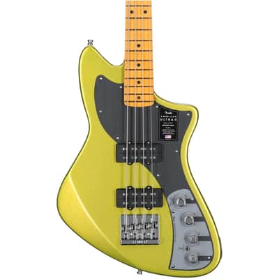 Fender American Ultra II Meteora Electric Bass, Maple Fingerboard (with Case), Solar Flare image 1