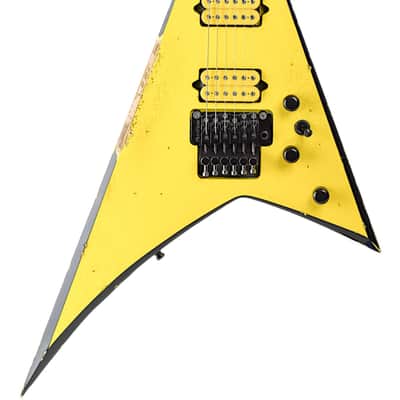 New Jackson Custom Shop Randy Rhoads Nitro Relic Grafitti Yellow w/FU Tone Upgrades #RR4075 image 3
